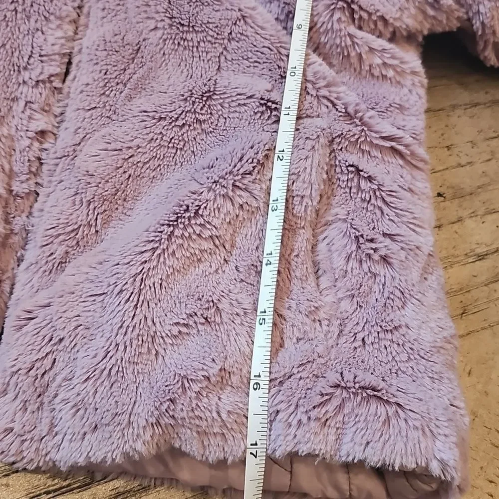 Purple Ombre Puffer Faux Fur Reversible Jacket Size 5/6 Pacific Trail
